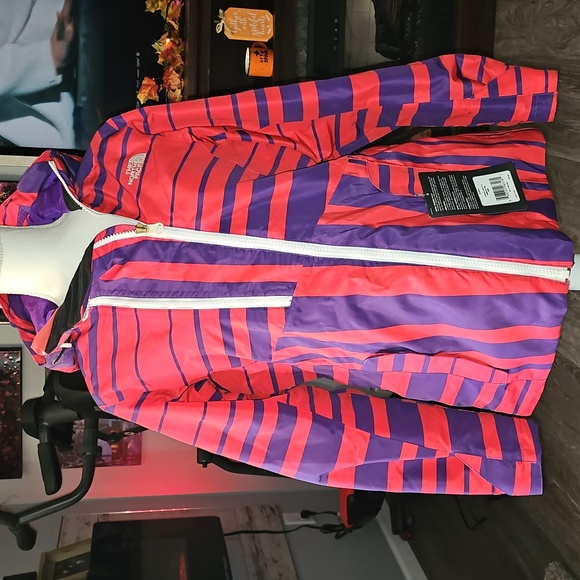 🩷The North Face Womens Beautiful NWTS snowboarding/ski jacket. Sz LG. Unique💜 - Picture 2 of 15